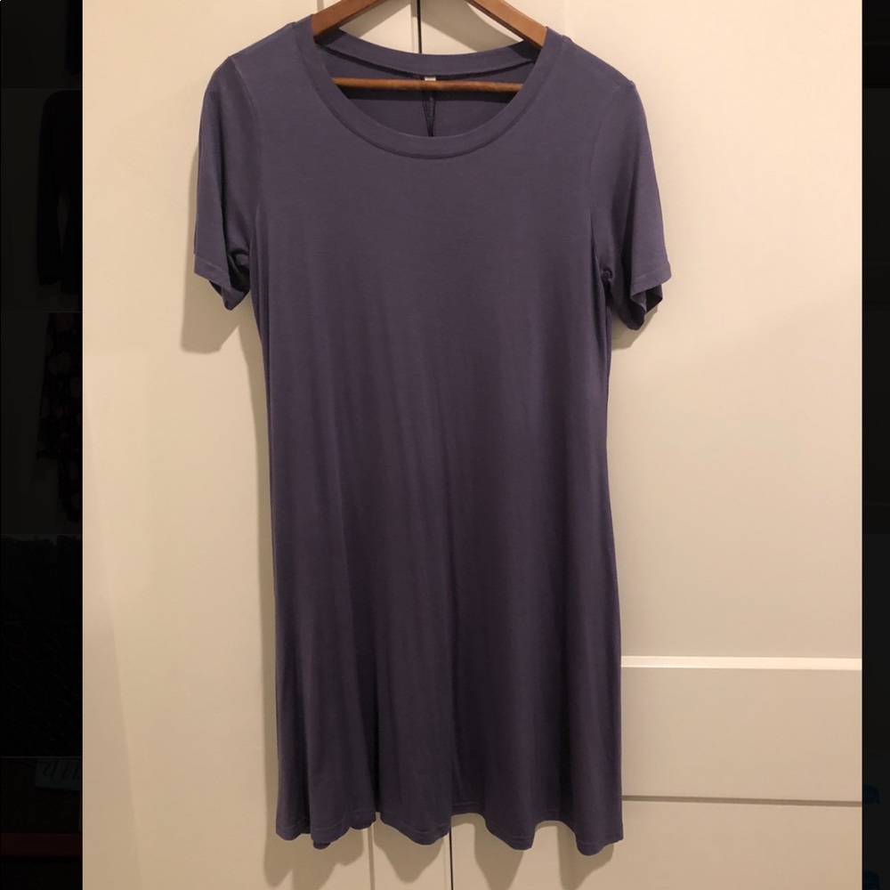 Purple T-Shirt Dress